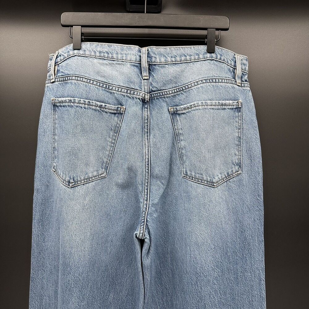 FRAME Le Jane Wide Leg Jeans Varsity Blues Size 32 - Picture 9 of 11